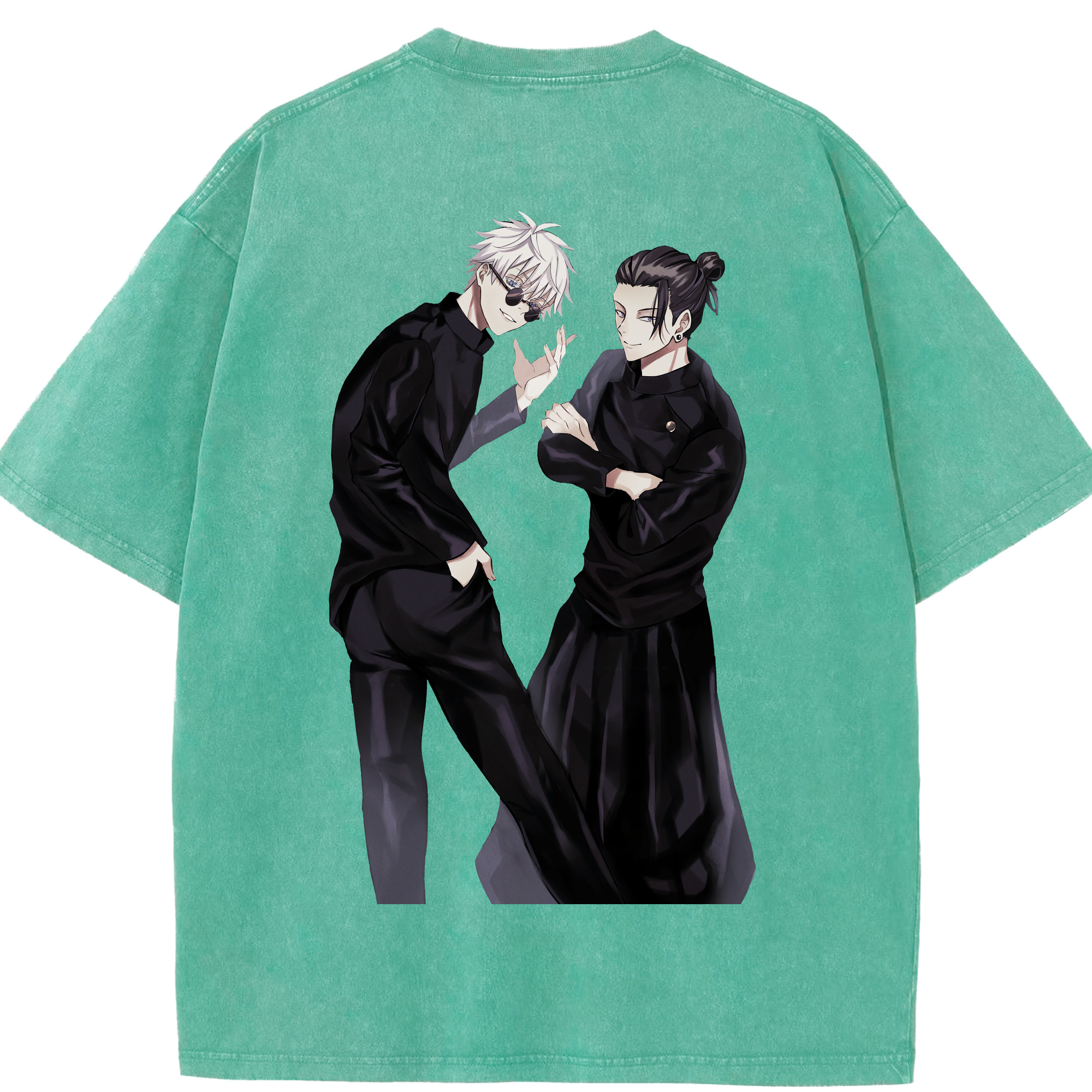 （画像用） 呪術廻戦 Jujutsu Kaisen 綿100% ヴィンテージ風 半袖Tシャツ（背面プリント）